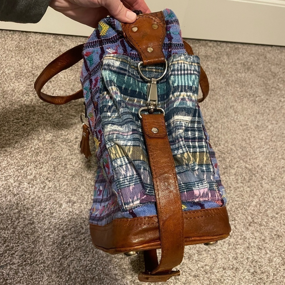 Nena & Co. OOAK The Perfect Bag crossbody tote blue with arrows handmade - Picture 13 of 13